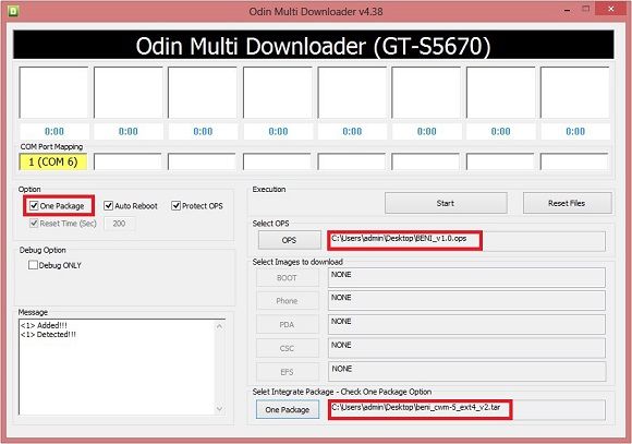 Install CWM recovery on Samsung Galaxy Fit using Odin flash tool