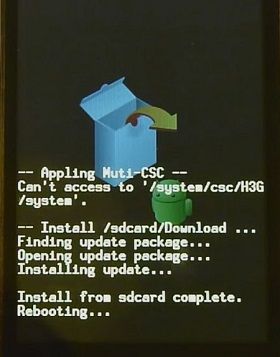 Root Samsung Galaxy Fit using Update 3