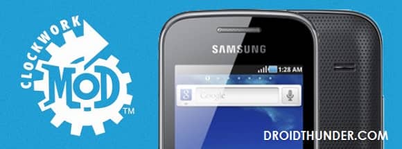 Root Samsung Galaxy Gio and install CWM recovery