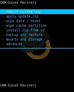 CWM Recovery Reboot System