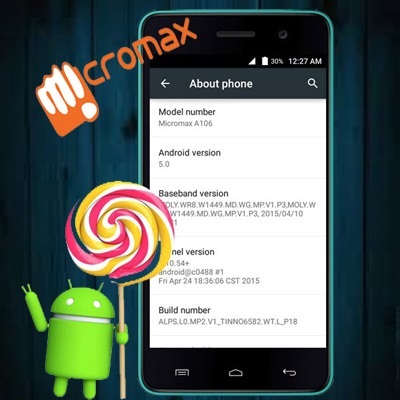 Micromax Unite 2 A106 official Android 5.0 Lollipop firmware featured img