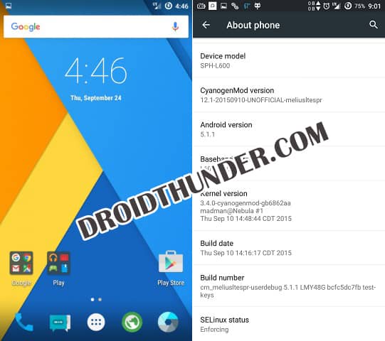 Install CM12.1 on Samsung Galaxy Mega 6.3 Sprint L600