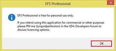 Backup EFS IMEI using EFS Professional Tool 3