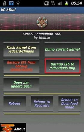 Backup EFS IMEI using Ktool 1