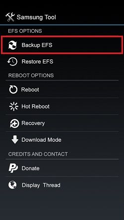 Backup EFS IMEI using Samsung Tool 1