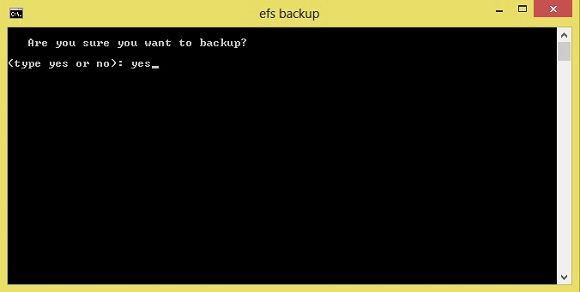 Backup EFS IMEI using Script 3