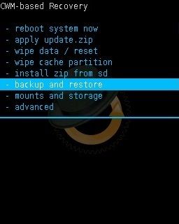 Nandroid Backup in CWM Custom Recovery 1