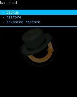 Nandroid Backup in CWM Custom Recovery 2