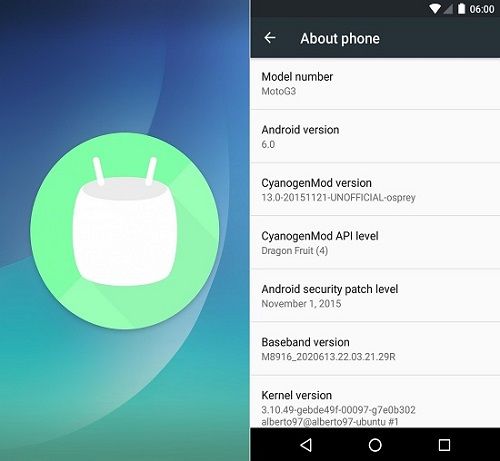 ROM - CyanogenMod 13 UNOFICIAL Marshmallow 6.0.1 - Moto G4 Play - Harpia ~  ..::JONATHANDROID::..