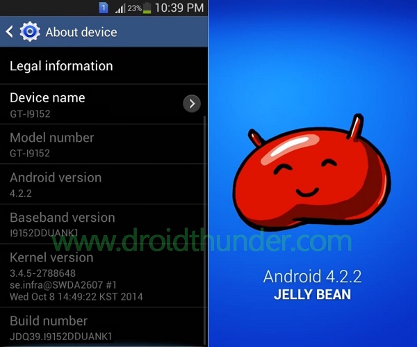 Samsung Galaxy Mega 5.8 GT-I9152 Android 4.2.2 Jelly Bean DDUANK1 firmware