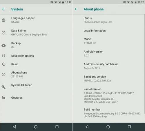 Install Lineage OS 15 ROM on Moto Z Play screenshot 2