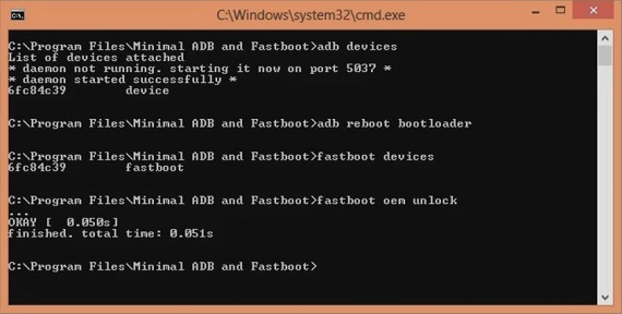 Unlock Bootloader of OnePlus 5T CMD window fastboot oem unlock code