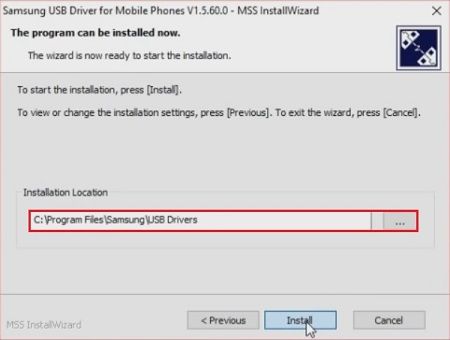 Install Samsung USB Drivers Setup 3
