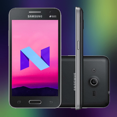 Galaxy core 2 Android 7 nougat featured img