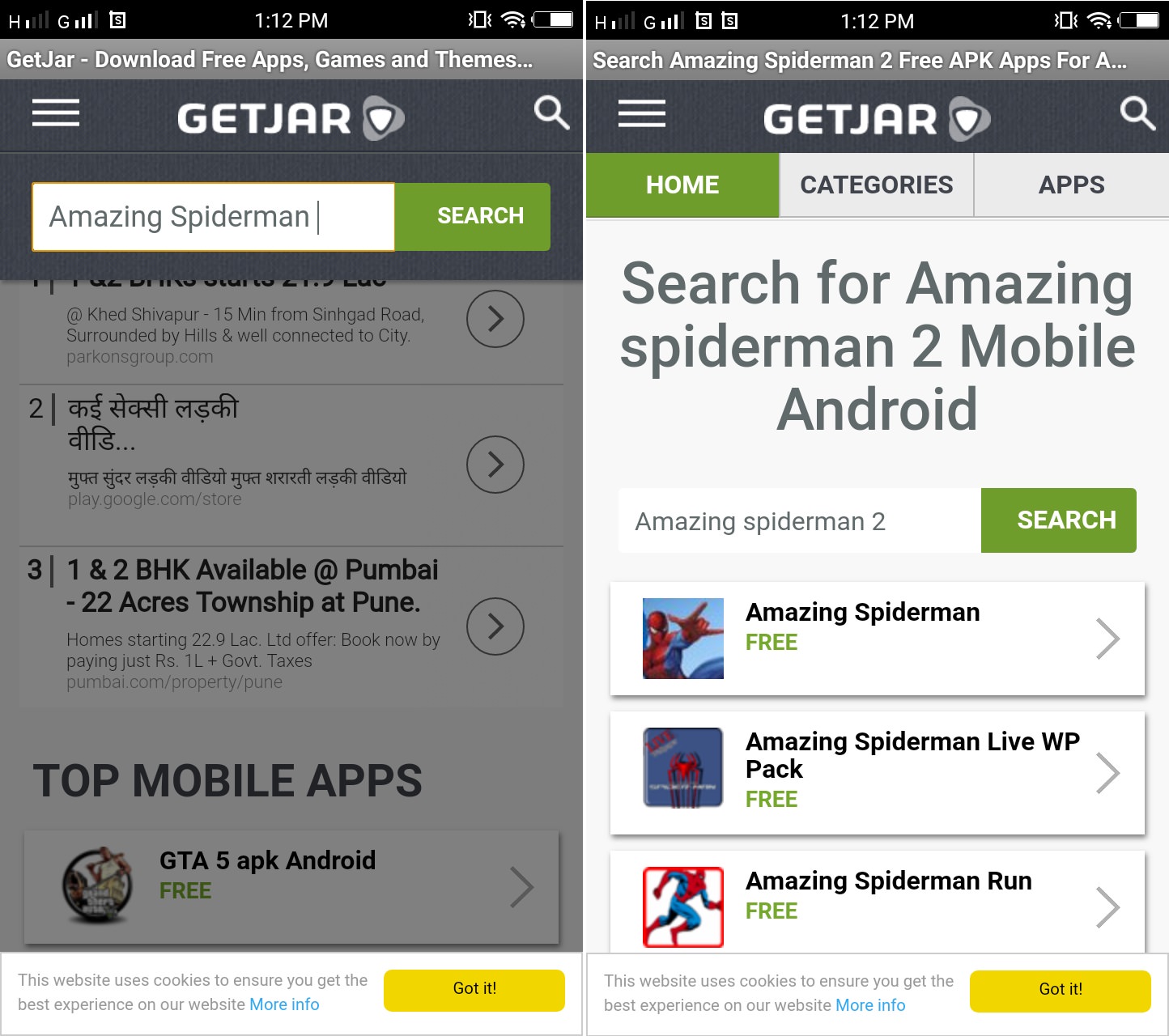 Download Paid Apps for free using Getjar App screenshot 1