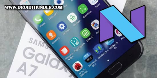 Samsung Galaxy A7 SM-A720F Android 7.0 Nougat XXU2BQK2 Firmware