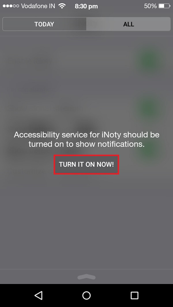 Turn Android into iPhone inoty apple notification panel screenshot 13