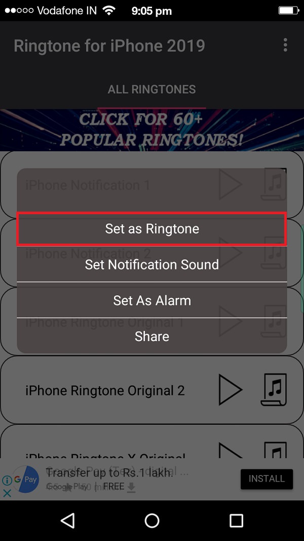 Turn Android into iPhone ringtone app screenshot 36