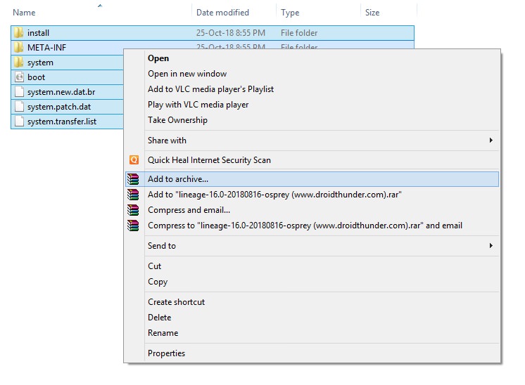 Error Executing Updater Binary In Zip Rezip Recompress ROM zip file screenshot