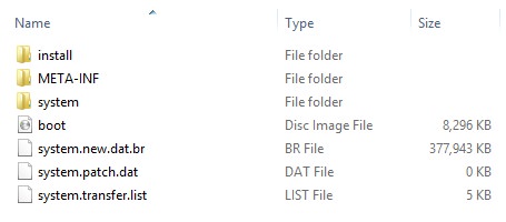 Error Executing Updater Binary In Zip extracted ROM files screenshot