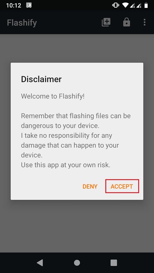 Error Executing Updater Binary In Zip using Flashify screenshot 2