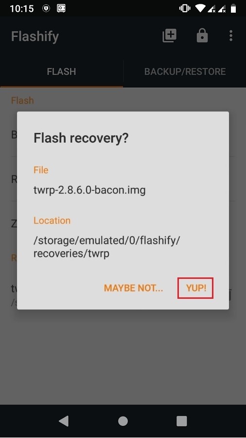 Error Executing Updater Binary In Zip using Flashify screenshot 6