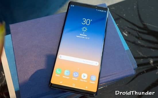 Samsung Galaxy Note 9 Android 8.1.0 Oreo Firmware Update