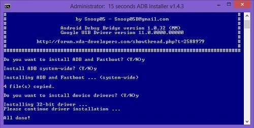 15 Seconds ADB and Fastboot Installer Setup 5