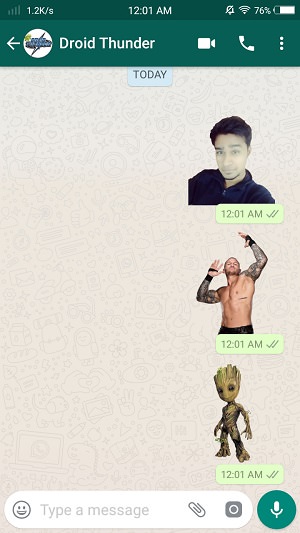 Create WhatsApp Stickers Online Free on Android Add and Send sticker screenshot 21