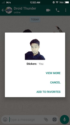 Create WhatsApp Stickers Online Free on Android Send sticker screenshot 22
