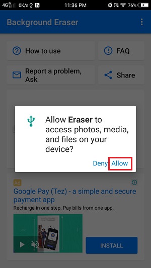 Create WhatsApp Stickers Online Free on Android background eraser app screenshot 2