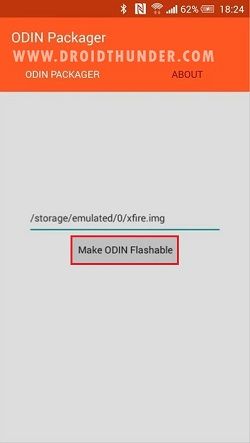 Convert IMG to TAR using Odin Packager App 6