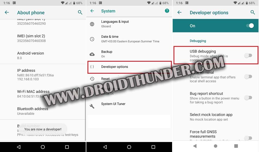 Enable Developer options USB Debugging Mode on Android 8 Oreo screenshot 2