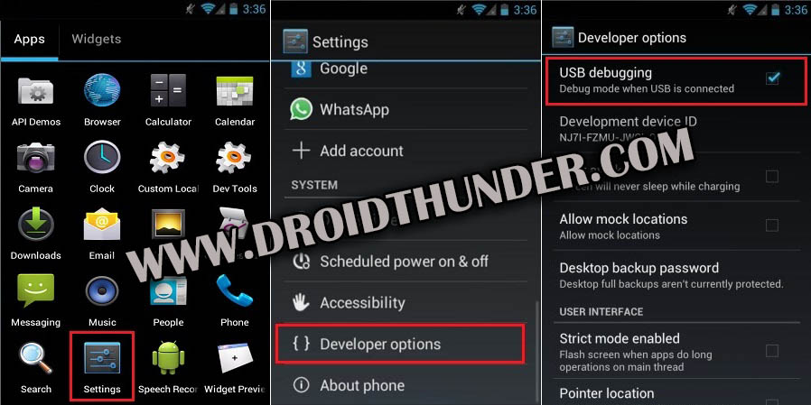 How to Enable USB Debugging Mode on Android 4.0 ICS