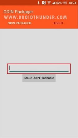 Convert IMG to TAR using Odin Packager App 1