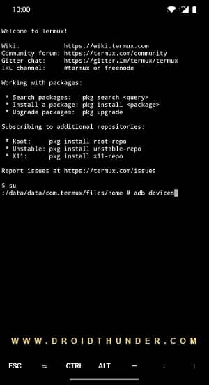 Flash recovery using Termux 7