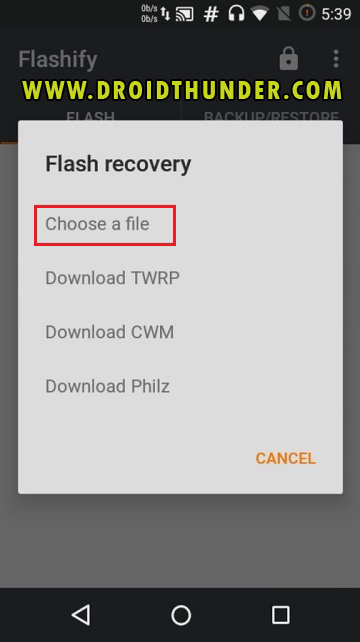 Install TWRP Recovery without PC on Android phone using Flashify app screenshot 10