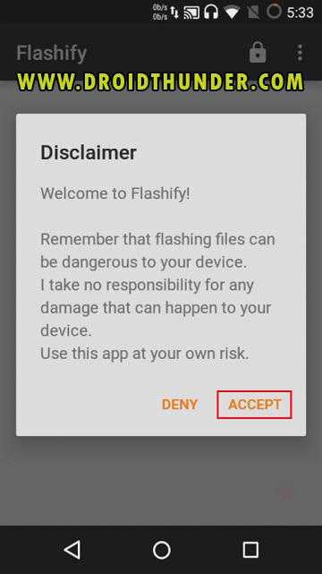 Install TWRP Recovery without PC on any Android phone using Flashify app screenshot 1