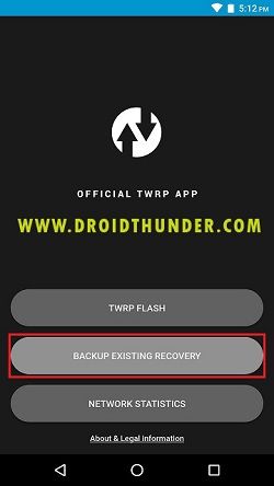 Install TWRP without PC using Official TWRP app