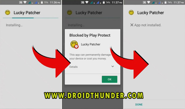Solve Blocked by Play Protect Error