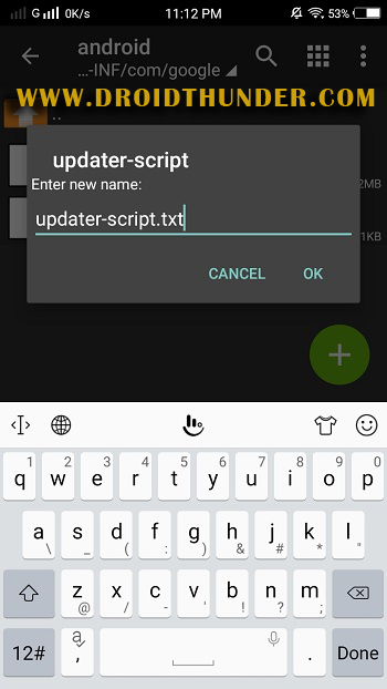 How to fix status 7 error TWRP ZArchiver app rom updater script rename screenshot 13