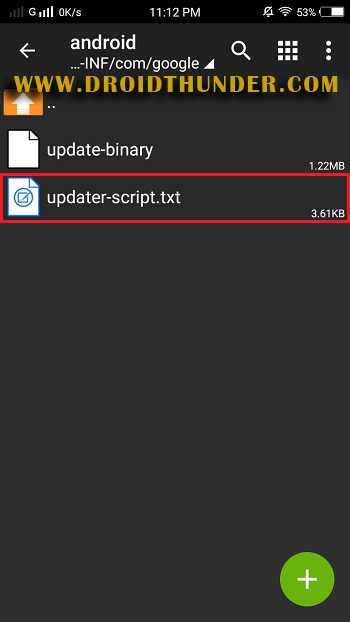 How to fix status 7 error TWRP ZArchiver app rom updater script rename screenshot 14