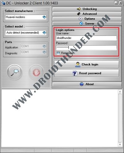 Unlock Bootloader of Huawei for Free DC Unlocker Tool Crack Username and Password screenshot 3