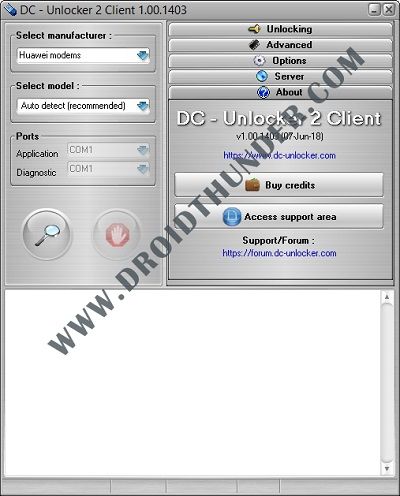 Unlock Bootloader of Huawei for Free DC unlocker tool screenshot 1