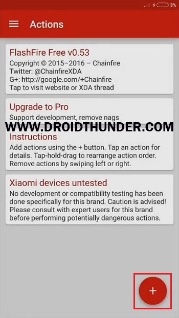 Install Samsung Firmware without Odin Flashfire app actions screenshot 10