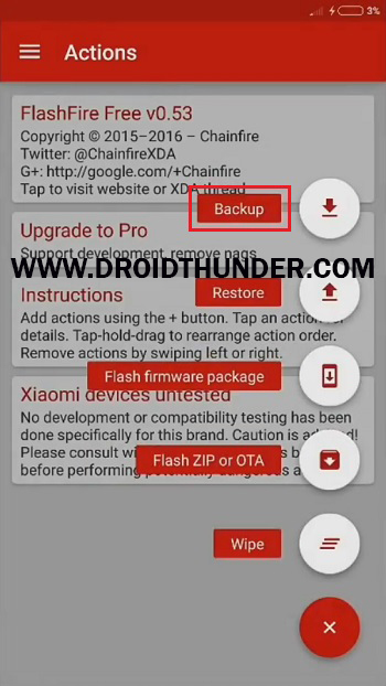 Install Samsung Firmware without Odin Flashfire app backup screenshot 11