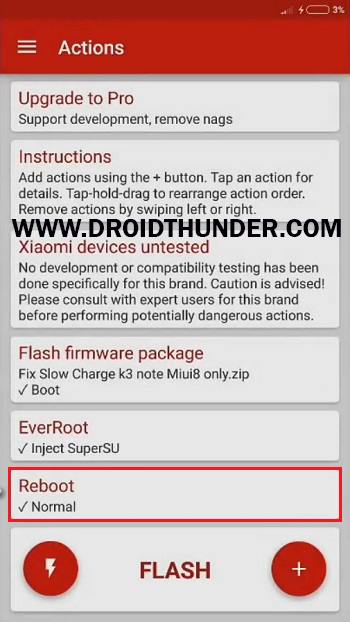 Install Samsung Firmware without Odin Flashfire app flash file normal reboot screenshot 29