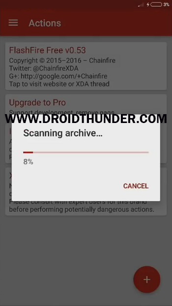 Install Samsung Firmware without Odin Flashfire app scanning archive screenshot 23