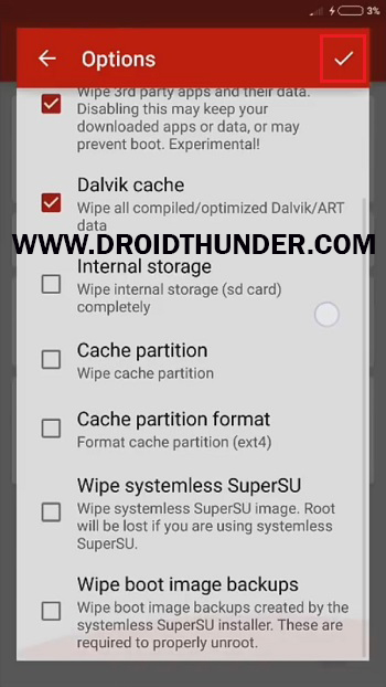 Install Samsung Firmware without Odin Flashfire app wipe dalvik cache screenshot 18