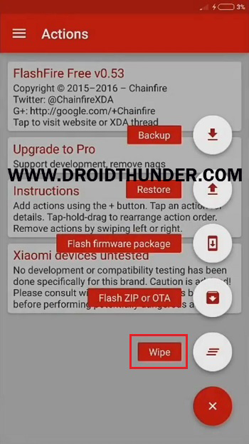 Install Samsung Firmware without Odin Flashfire app wipe screenshot 16